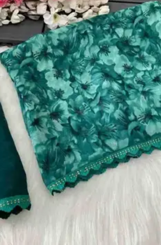Elegant Georgette Printed Saree