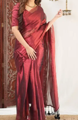 Raga Tissue Mulmul Saree