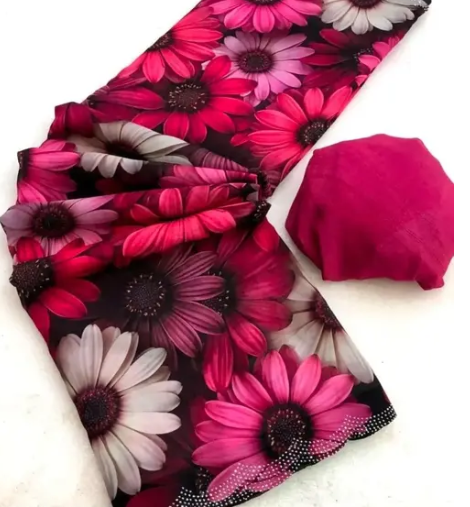 Georgette Printed Saree