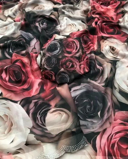 Digital Printed Georgette Saree