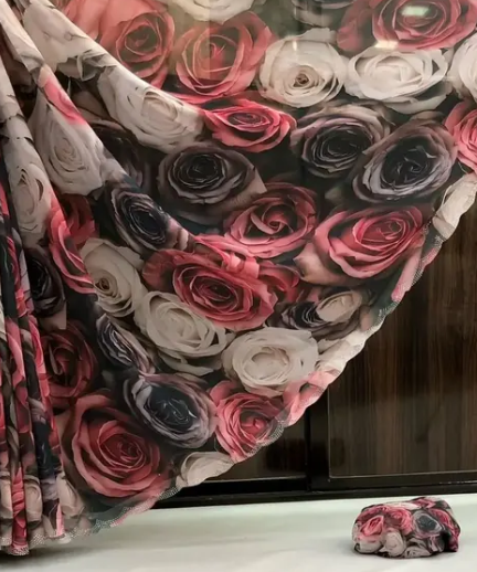 Digital Printed Georgette Saree