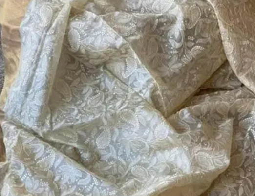 Elegant Banarasi Chikankari Kota Silk Cotton Saree