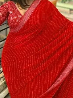 Fancy Designer Lehriya Saree