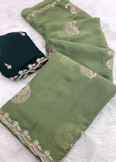 Women’s Simmer Georgette Saree