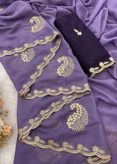 Women’s Simmer Georgette Saree