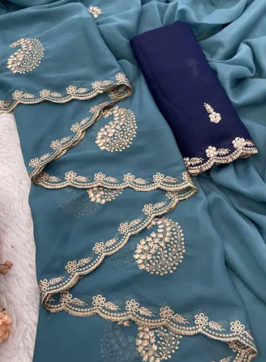 Women’s Simmer Georgette Saree