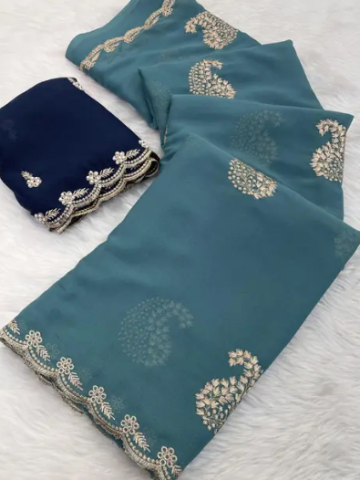 Women’s Simmer Georgette Saree