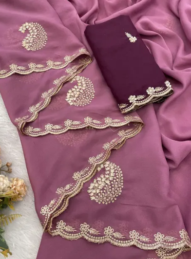 Women’s Simmer Georgette Saree