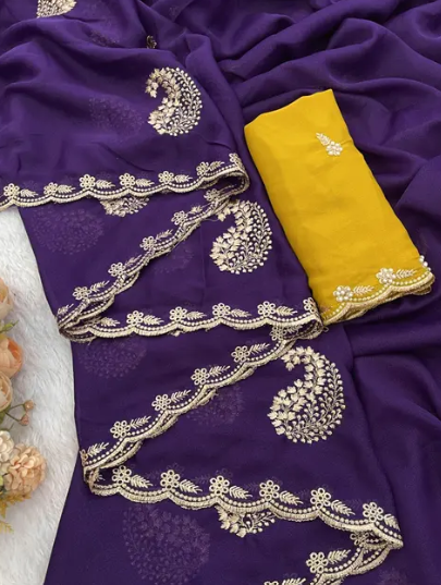 Women’s Simmer Georgette Saree