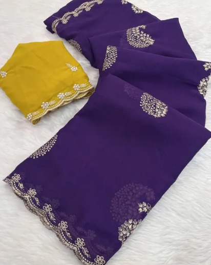 Women’s Simmer Georgette Saree