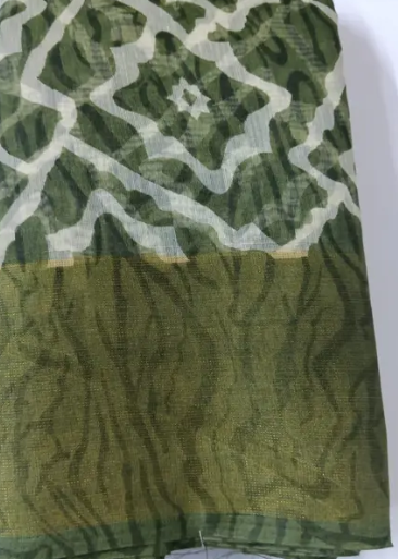 Beautiful Attractive Printed Cotton Blend Saree