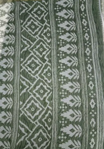Beautiful Attractive Printed Cotton Blend Saree