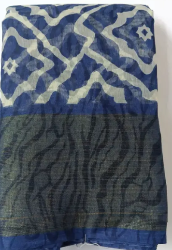 Beautiful Attractive Printed Cotton Blend Saree